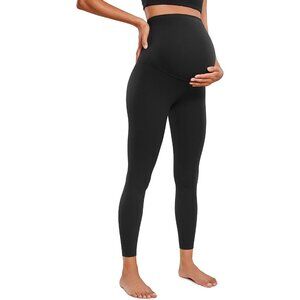Womens Butterluxe Maternity Leggings Over The Belly 25" - Buttery Soft Workout A